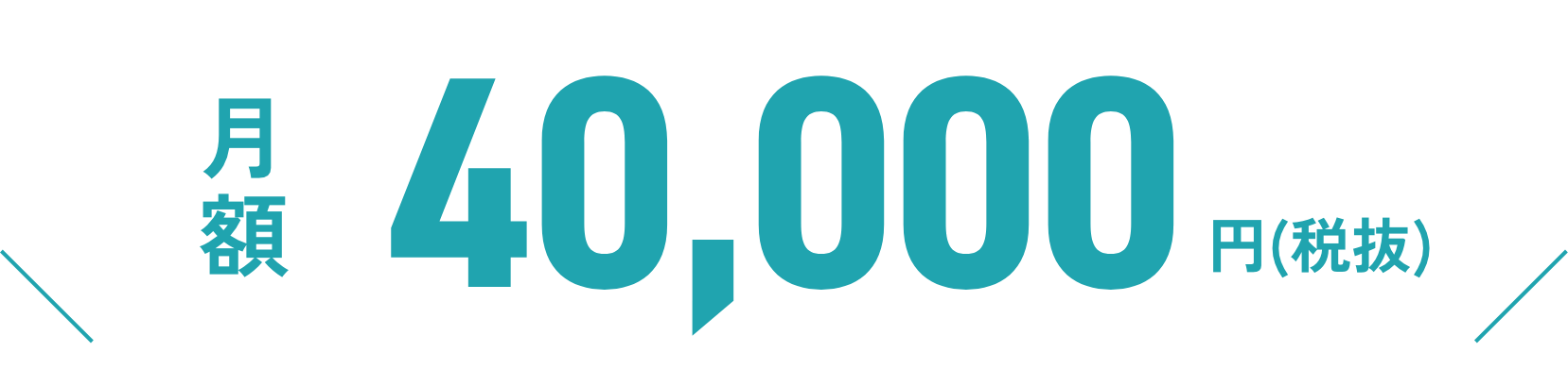 月額40,000円(税抜)