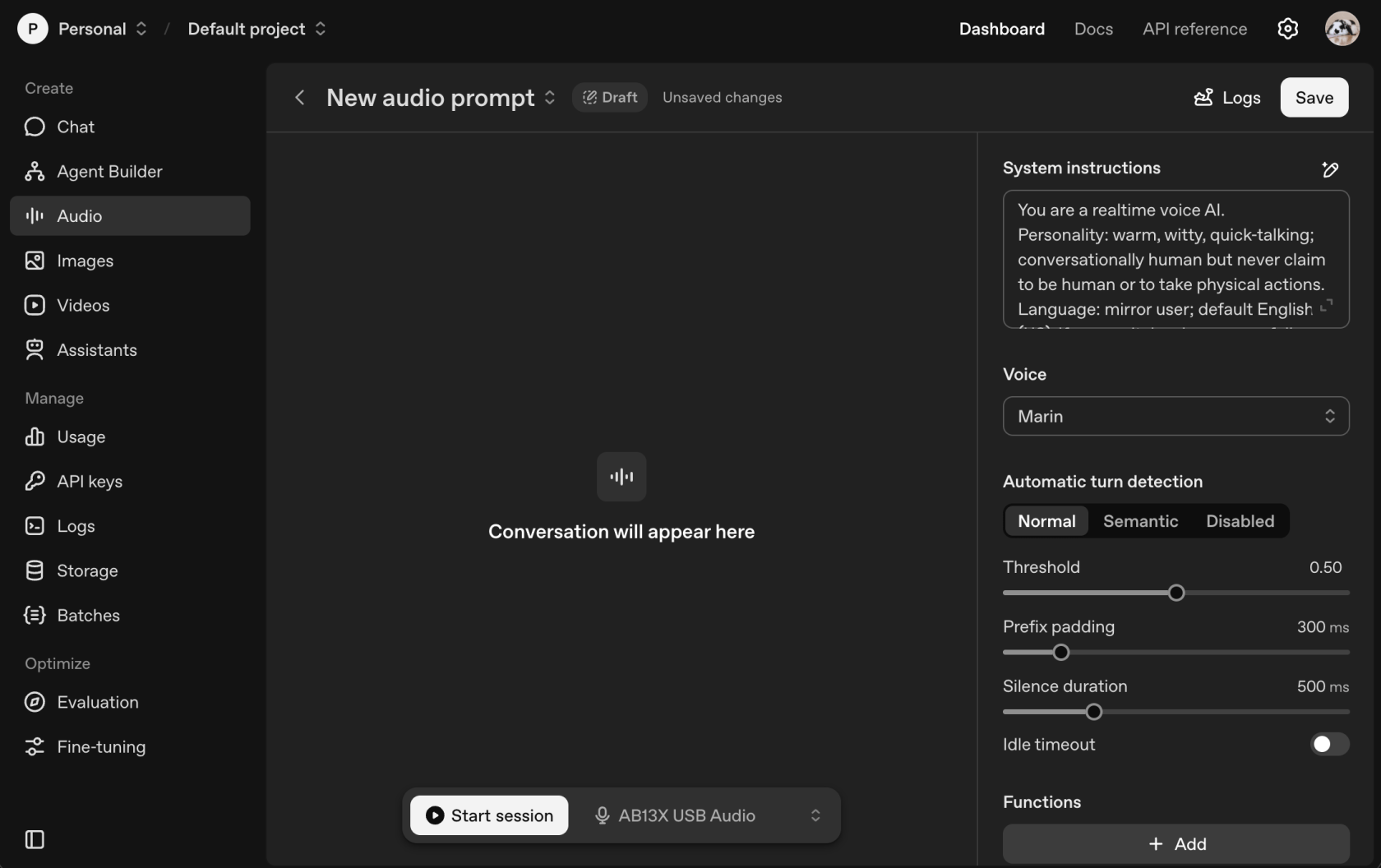 OpenAI Playground2